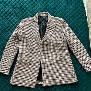 Massimo Dutti plaid blazer. Very gently worn in excellent condition.